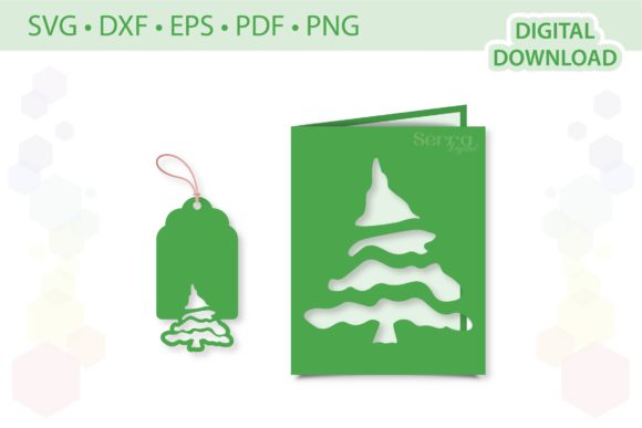 3D SVG Christmas Card Template Review