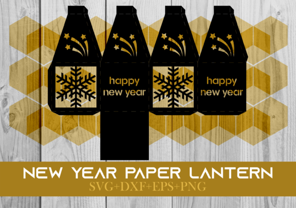 3D SVG Shapes: New Year Lantern 0033
