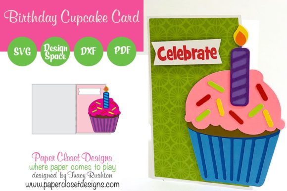 Birthday Cupcake Card: A 3D SVG for Shapes