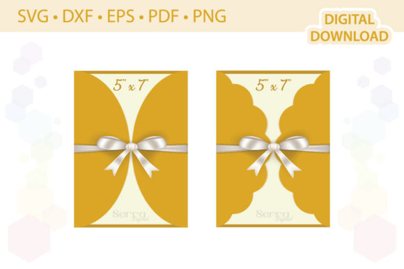 Gate-fold Card Invitation: 3D SVG Shapes for Design