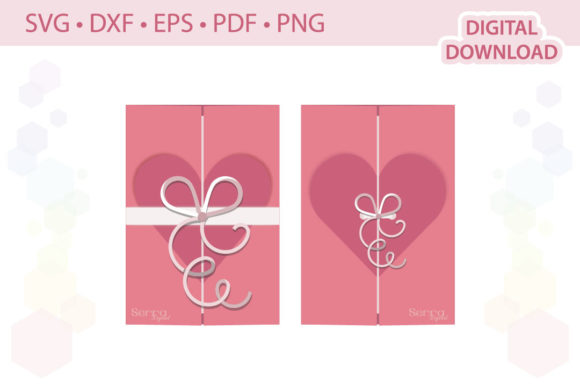 Heart Gate Fold Card: 3D SVG Shapes Review