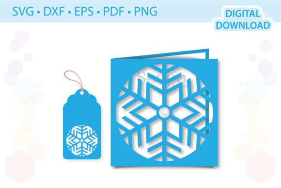 Snowflake Christmas Card Template: A 3D SVG Review